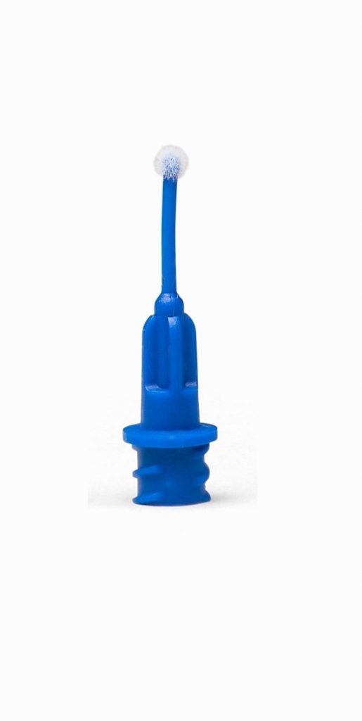 Embout applicateur 25 g en plastique bleu foncé, paquet de 20 (Pulpdent) #P2520