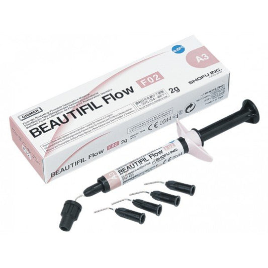 SHOFU #1451 BEAUTIFIL FLOW 'G' Gum FO2 Faible Débit 2g + 5 embouts