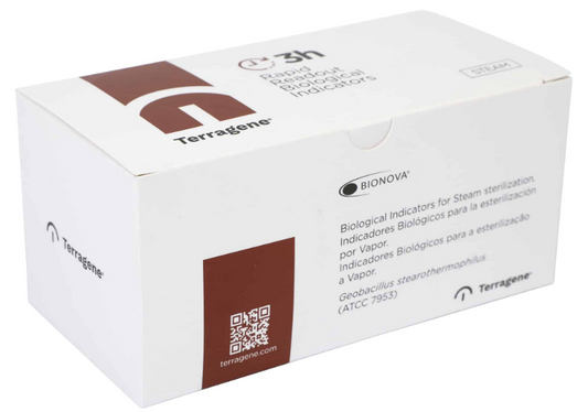 Indicateurs biologiques à vapeur rapide Terragene BIONOVA BT220, 3 heures, boîte de 50
