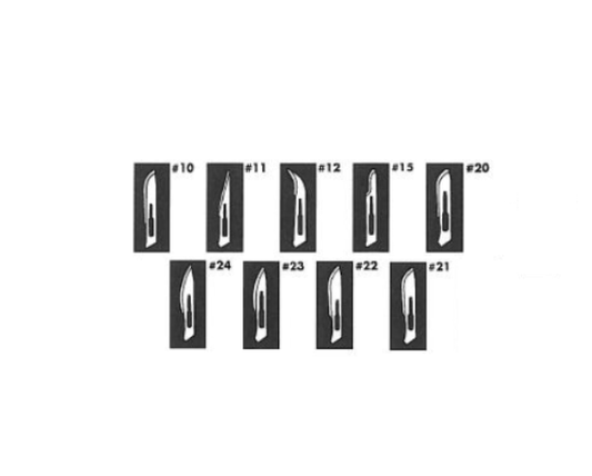 LAMES en acier au carbone stériles, boîte de 100 lames Paragon (MEDICOM)