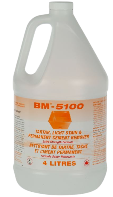 BM-5100 Détachant léger pour tartre et ciment permanent, 4 L