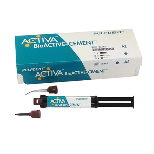 Pack économique ACTIVA™ Bio-ACTIVE-CEMENT™ : A2 Opaque (2 seringues de 7 g/5 ml) + 40 embouts #VC2A2