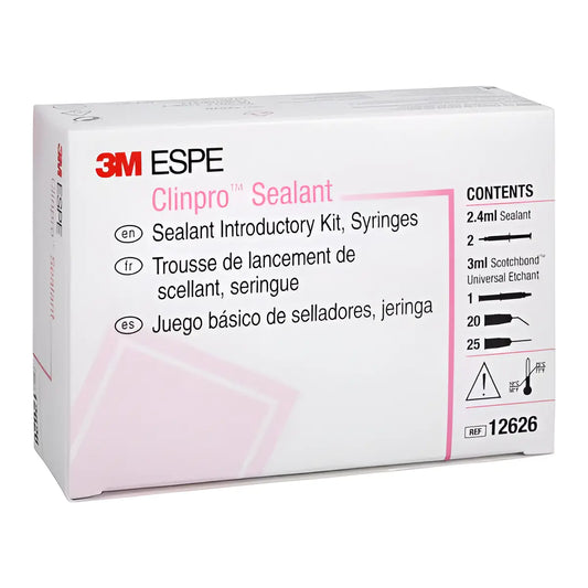 SOLVENTUM (3M) Clinpro Sealant Intro Kit #12626 – Light-Cure Syringe Delivery, Color-Change Fluoride Sealant System