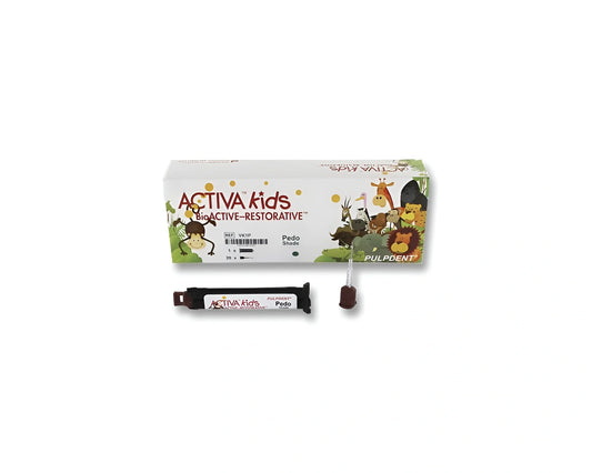ACTIVA BioACTIVE-Kid #VK1P PEDO Pack unique 5 ml/8 g seringue + 20 embouts automix avec canule métallique pliable de calibre 20