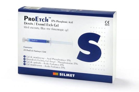 ProEtch 37% Dentin Enamel Etch Gel 1.2ml. Syringes 24/pk. and 4/pk. - Silmet*