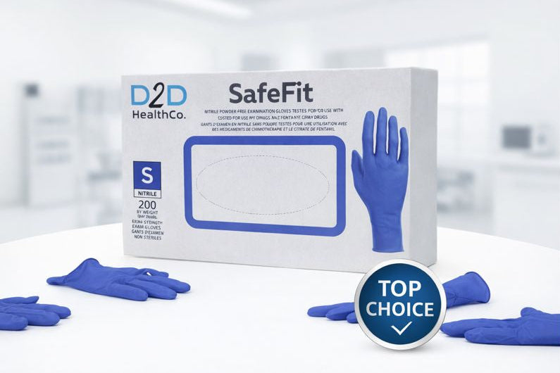 Gants en nitrile D2D SafeFit