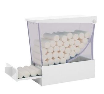 DISTRIBUTEUR DELUXE ROULEAUX DE COTON (MEDISCO) BLANC