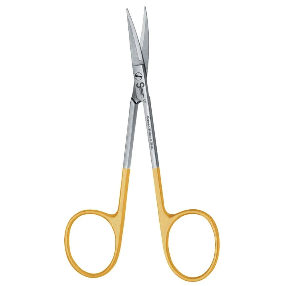 Iris Scissors Curved, Tungsten Carbide, 11.5cm