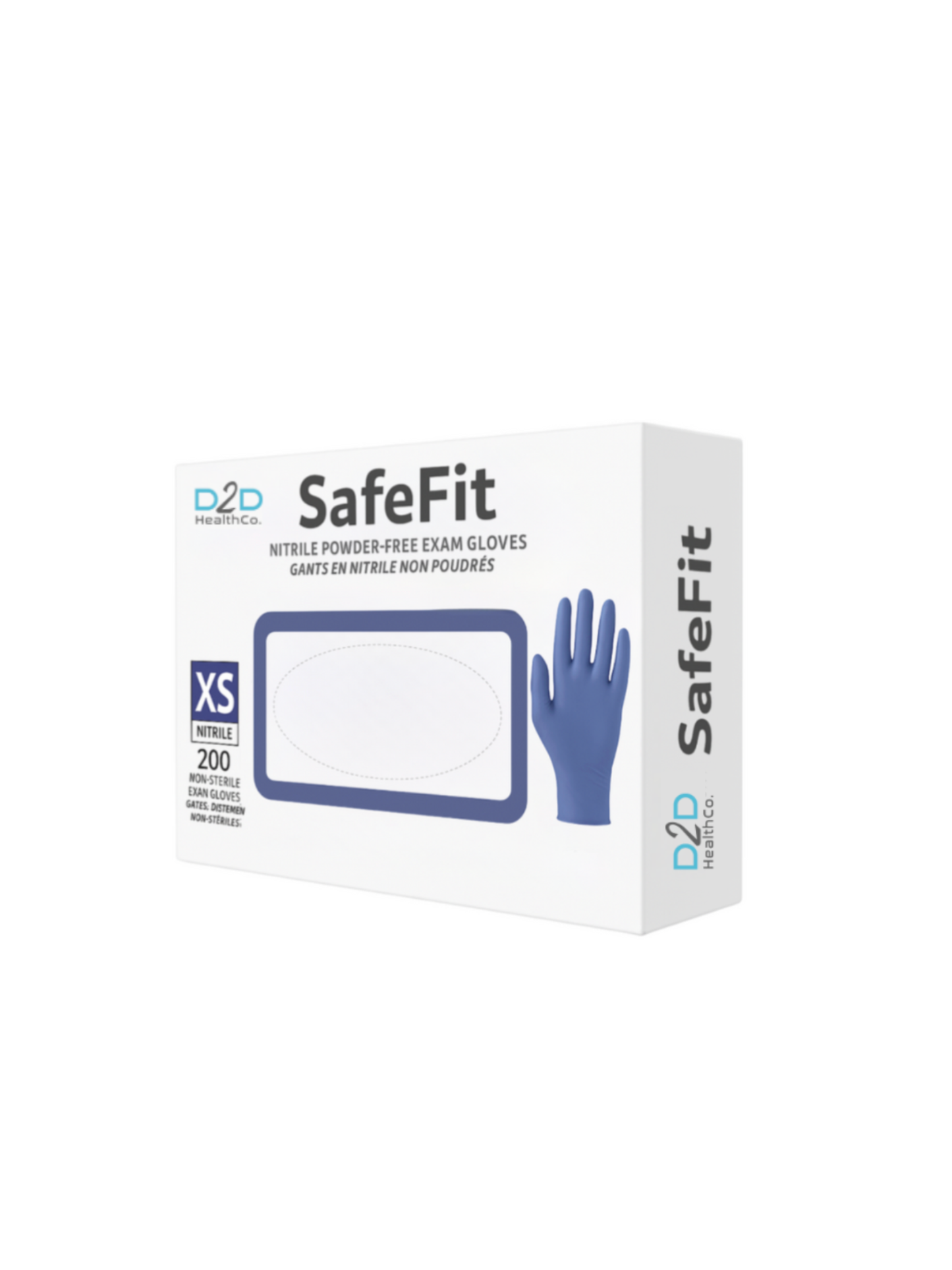 D2D SafeFit Nitrile Gloves