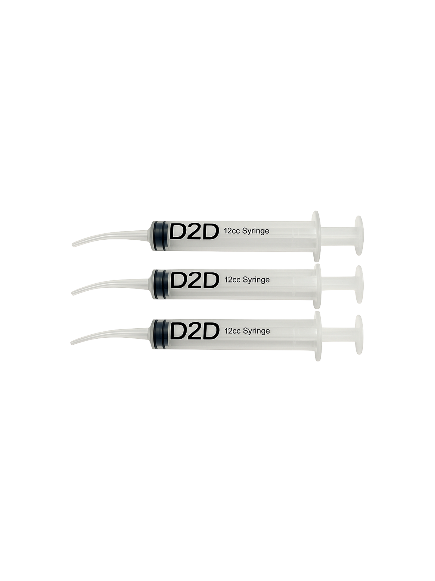 Seringue à embout courbé D2D 12 ml