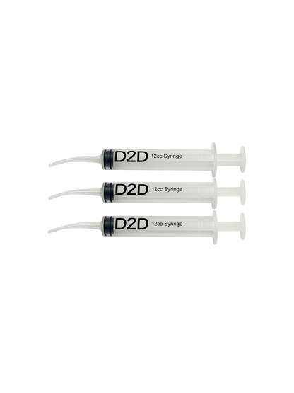 Seringue à embout courbé D2D 12 ml