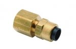 DCI #0056 ¼-Inch Poly Connector x ¼-Inch Female Pipe Thread Straight Fitting — Dental Equipment Part