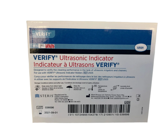 Indicateurs à ultrasons VERIFY (50) #779-U501 (Steris)