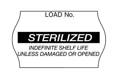 3M™ Comply™ Sterilization Load Labels, 1269BL, "Sterilized", black, 5/8 in x 1-1/8 in (1.58 cm x 2.85 cm)
