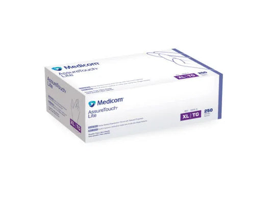 AssureTouch Lite Lightweight Nitrile Powder Free Gloves (XS, S, M, L, XL) - 300 units