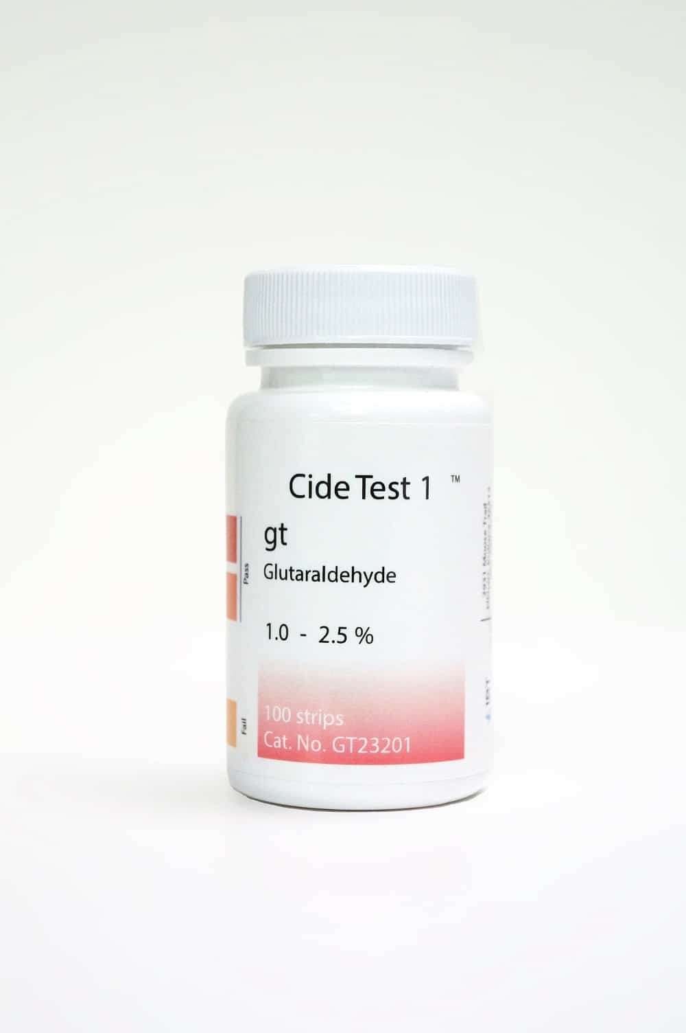 Bandelettes de test de puissance du glutaraldéhyde Cide Test, 100 ct