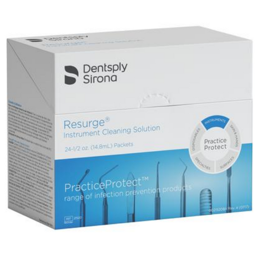 Dentsply Sultan, ReSURGE, solution de nettoyage pour instruments, 14,8 ml, 24 sachets n° 21520