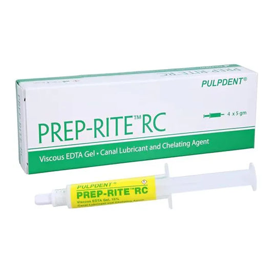 Gel Edta visqueux PREP-RITE RC, 4 x 5 g, seringue (Pulpdent) #PRC