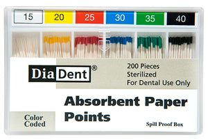 ABS PAPER PTS (Diadent) #15-40 CC 200 -SpillProof 201-S691