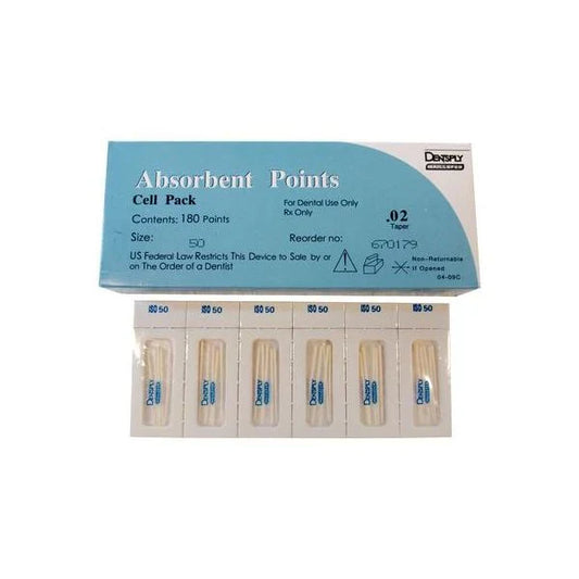 POINTES ABSORBANTES .06 TAPER (CAULK) #15-40 Pk/180 #670199