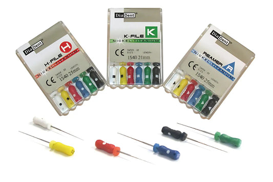 Limes NITI K n° 45/80, 25 mm, paquet de 6 (Diadent) n° NT502-292