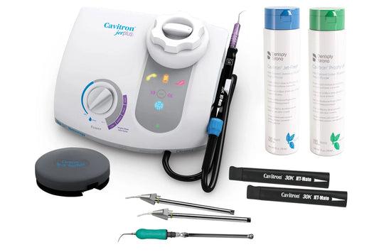 Détartreur ultrasonique et système de polissage à l'air Dentsply Cavitron Jet Plus avec technologie Tap-On, pack n° 8161428