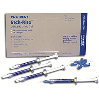 ETCH-RITE #ETCH 4x1,2 ml Syr+8 embouts 37% (Pulpdent)