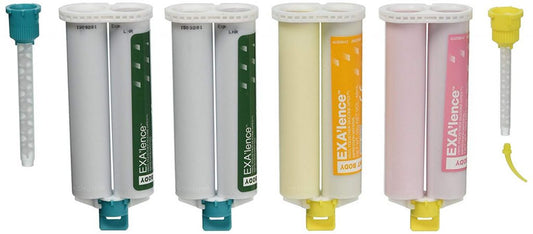 Kit de présentation EXA'lence, coffret standard 4 x 48 ml, cartouche + embouts n° 137402