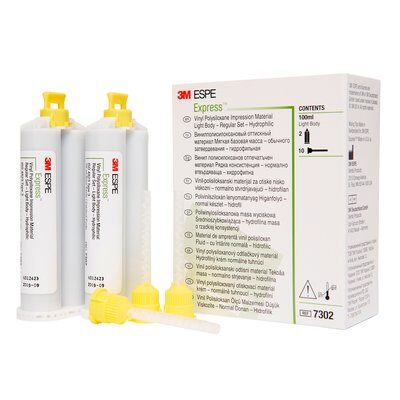 SOLVENTUM (3M) EXPRESS GARANT #7302 LB-RS Vert 4xCartouche + 20xEmbouts