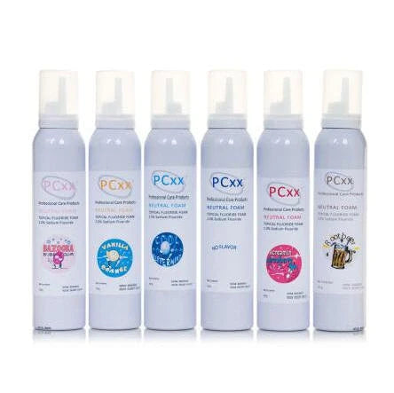 PCxx Topical Foams Fl. (1.23% Fl ion 2.72% NaFl) One Minute Foam (#FL-210-FM-M/#FL-210-FM-GR/#FL-210-FM-ST/#FL-210-FM-BG)