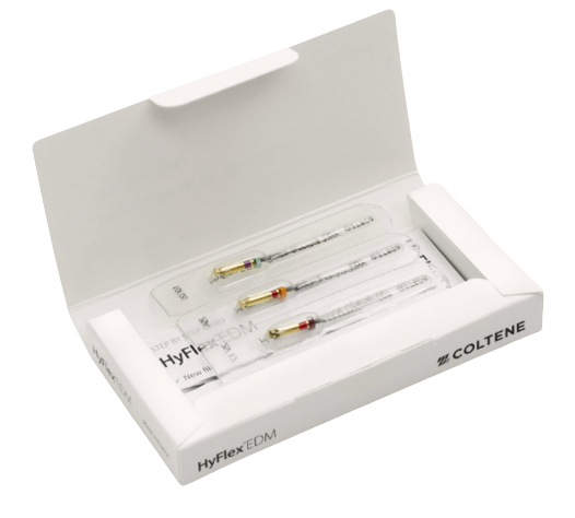 Limes de façonnage Coltene HYFLEX EDM NITI, taille moyenne 25 mm, paquet de 3, n° 60022289