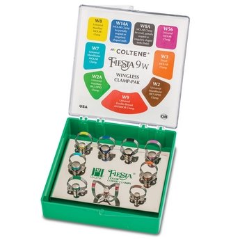 Pinces et organiseur à code couleur CLAMP PAK Fiesta (Hygenic) #H066 (Coltene)