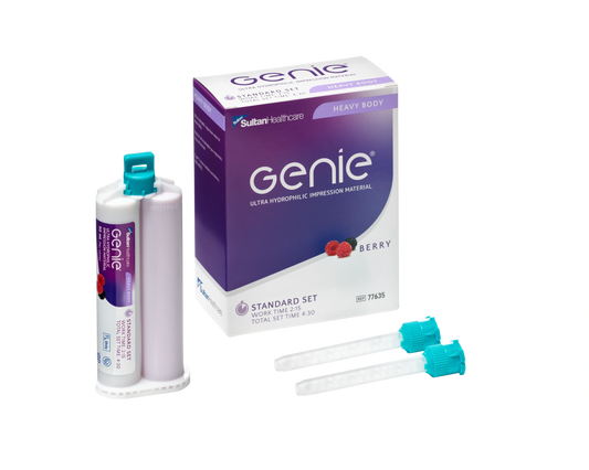 Coffret GENIE 2x50 ml Baie + 6 embouts (Sultan/Dentsply)
