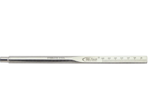 Solid Hexagon Mirror Handle, Cone Socket, With Measuring Scale #1166 (HiTeck)