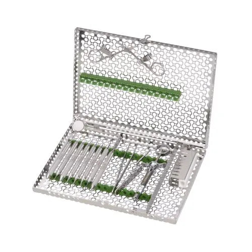 Cassette pour 16 instruments HF IMN4165, série Infinity, grande taille, avec compartiment pour accessoires, jaune n° 261173