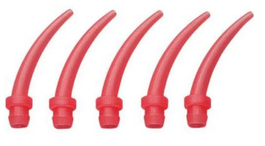 Embouts intra-buccaux rouges (100) pour 50 ml. LV/XLV DENTSPLY n° 626383