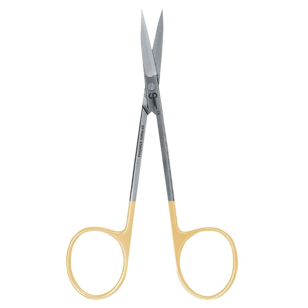 Iris Scissors Straight, Tungsten Carbide, 11.5cm