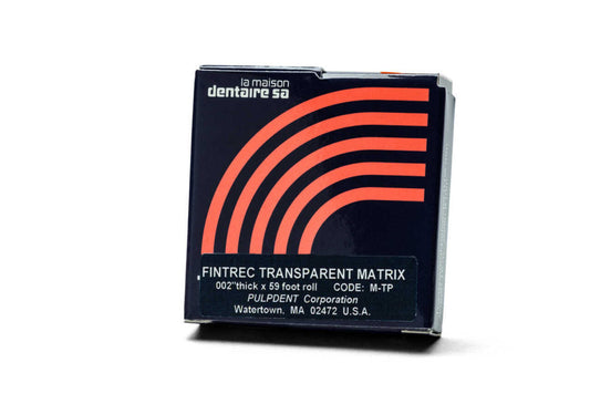 BANDE MATRICIELLE transparente (0,002/0,05 mm) Rouleau de 59 po #M-TP (PULPDENT)
