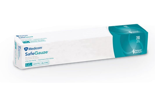 SAFEGAUZE 2" x 2" 4 plis Cs 4000 non tissé #4522 (MEDICOM)