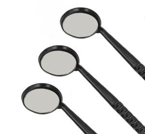MIROIRS JETABLES #5 Bx/10 NOIRS (CC) #32280