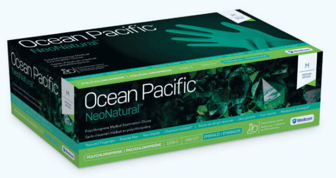 Ocean Pacific® NeoNatural Polychloroprene Medical Examination Gloves