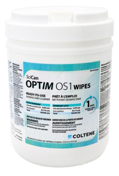 Lingettes désinfectantes OPTIM OS1 – 160/boîte (#OS1CA-W12) par COLTENE/SciCan