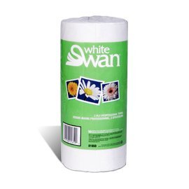Essuie-tout professionnels White Swan® (2 plis, 90 feuilles/rouleau, boîte de 24 #01890)