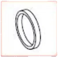 EMS #AB-348/B Flat Ring 13X1.1X2.05 RED #AB-384/B*
