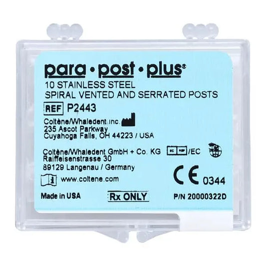 PARA POST+ Acier inoxydable 0,036"/0,90 mm 10 pièces (Coltene)
