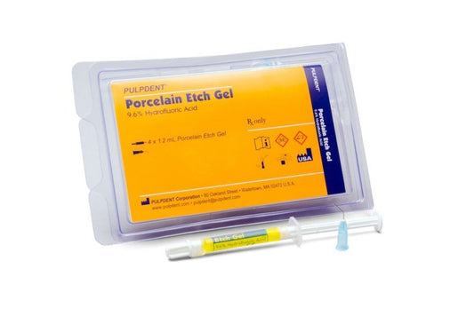 GEL DE GRAVURE POUR PORCELAINE (Pulp.) 4x1,2ml Syr+8 Tips #PEG