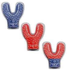 FER À CHEVAL ROUGE/BLEU (Pulpdent) 72 feuilles #ARP-H