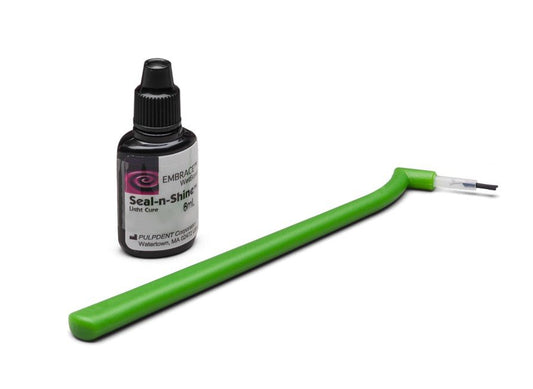 SEAL-SHINE Flacon de 6 ml TRANSPARENT + 100 embouts #EMSNS