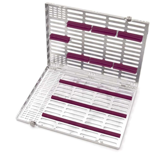 Large Slim Orthodontic Cassette: 7 Pliers and 4 Hand Instruments, 203 x 280 x 19 mm