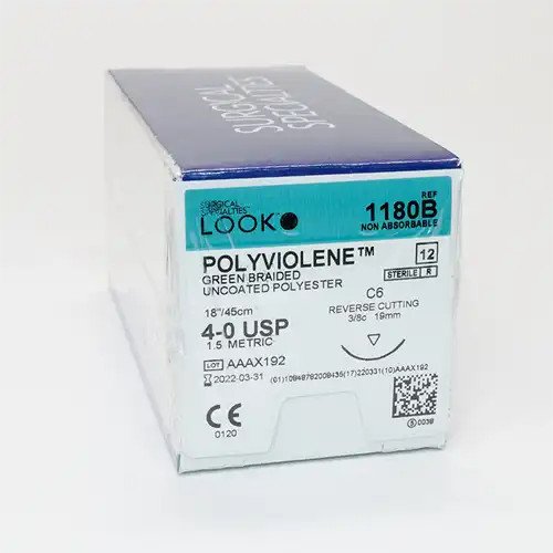 SUTURE LOOK 1180B 4/O VERT-POLY C6(FS-2) 18"Bx/12